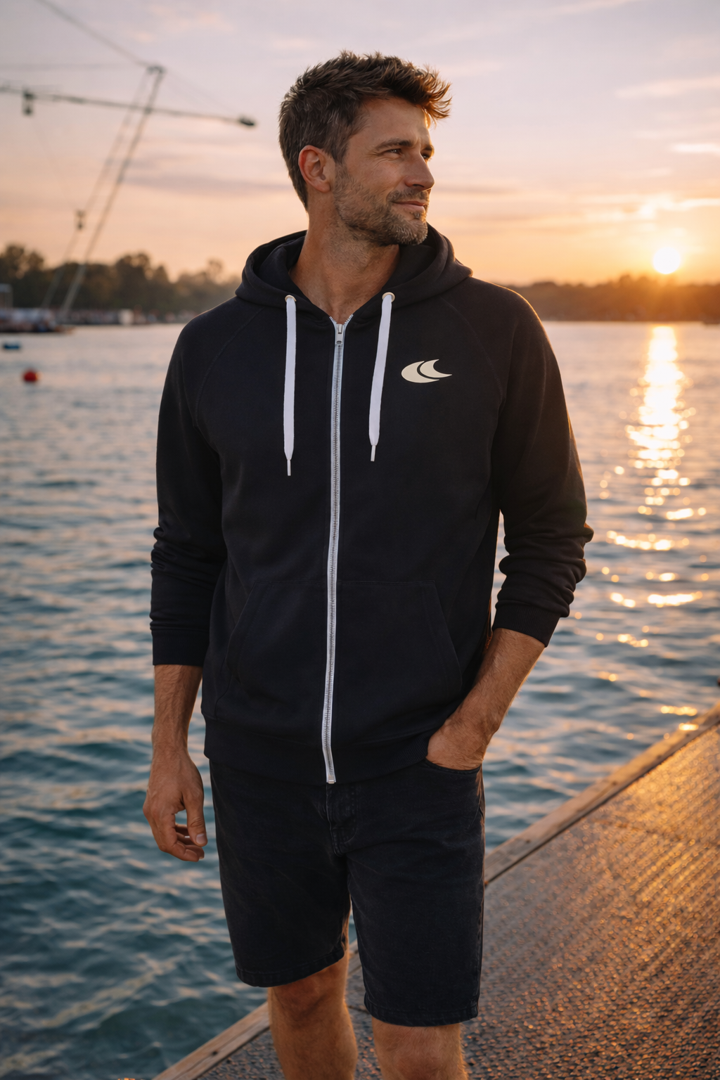 Zipline - Cipzáras Hoodie - Férfi