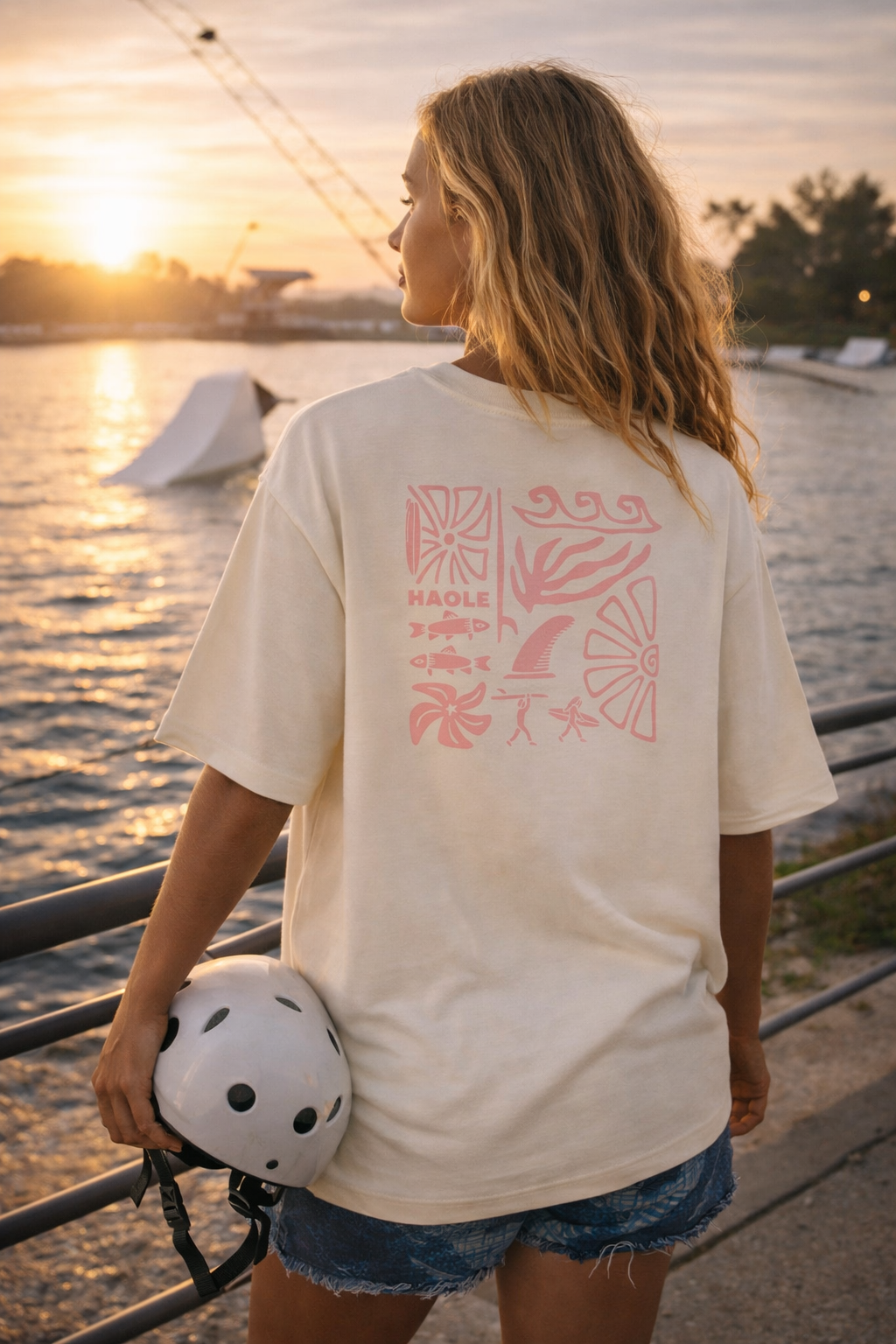 Ocean Vibe - Női oversize póló