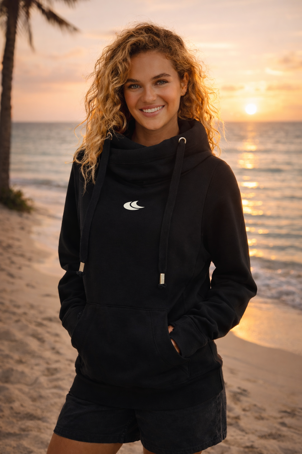 Haole Glide Hoodie - Magasított nyakkal - Női